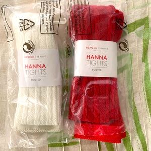 Bundle Hanna Andersson Toddler Footed Tights, 19m-3T